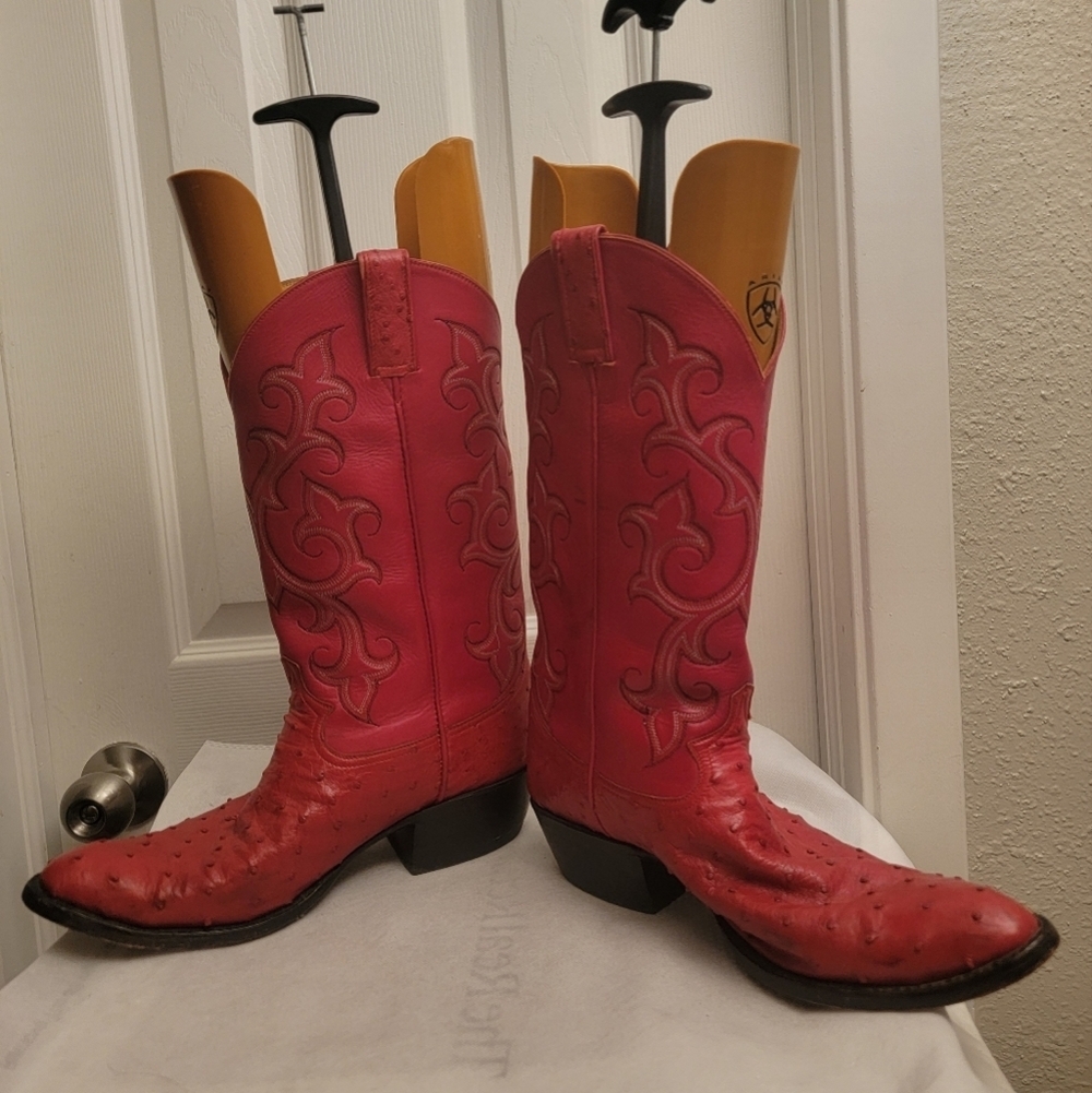 Caboots Ostrich Men's cowboy boots size10 - Picture 13 of 16